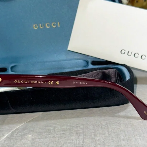 Gucci Burgundy Sunglasses - Picture 4 of 6